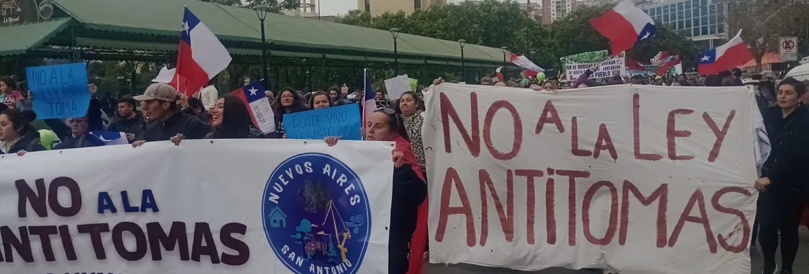 Ante avance de "Ley Anti Tomas": Carta abierta del Movimiento Nacional de Pobladoras y Pobladores de Chile
