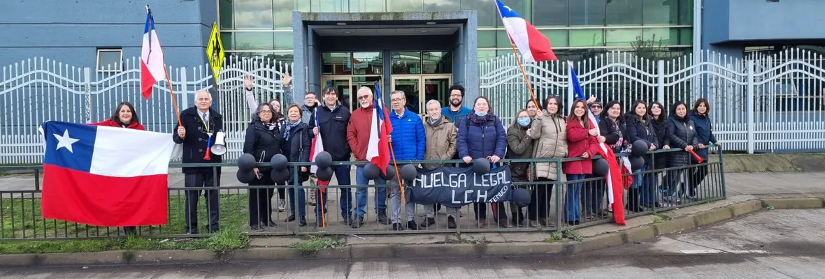 Trabajadores del Liceo Camilo Henríquez de Temuco en huelga ante intransigencia de Corporación Educacional en negociación colectiva