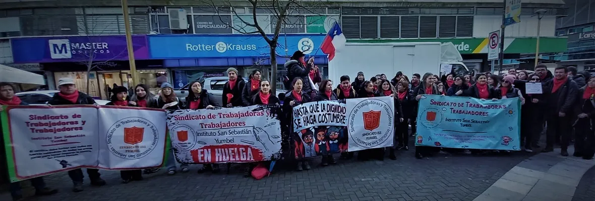 Yumbel: Trabajadores del Instituto San Sebastián iniciaron huelga por reajuste salarial y mejoras de infraestructura en el colegio