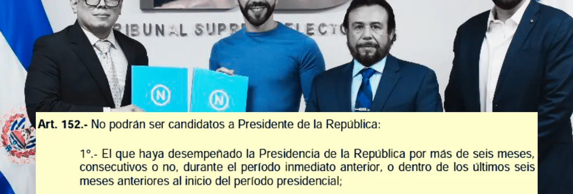 Ni la Constitución le importó: Bukele se inscribió para buscar la reelección