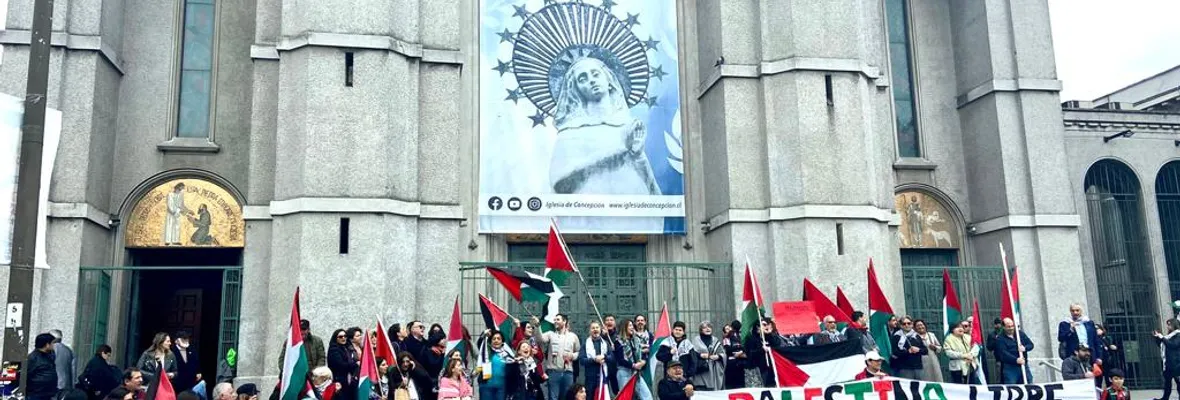 No es Guerra es Genocidio: Colectividad Palestina se manifestó este sábado en Concepción