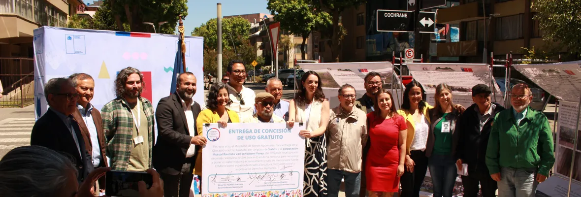 Autoridades entregan concesión del Sitio de Memoria El Morro a Mutual Bautista van Schouwen