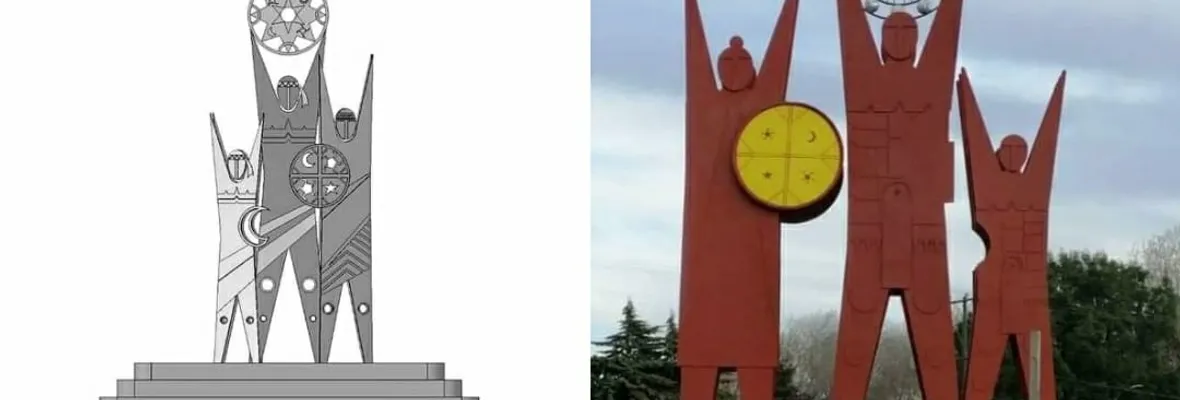 Insólito: Escultor denuncia que obra en puente Juan Pablo Segundo fue plagiada y se instaló al revés