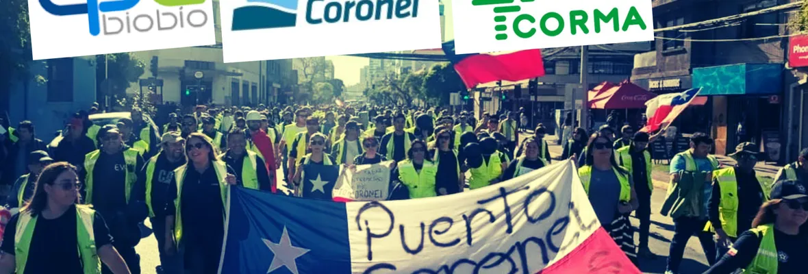 El juego sucio del gran empresariado y los grandes medios de comunicación contra los portuarios de Coronel