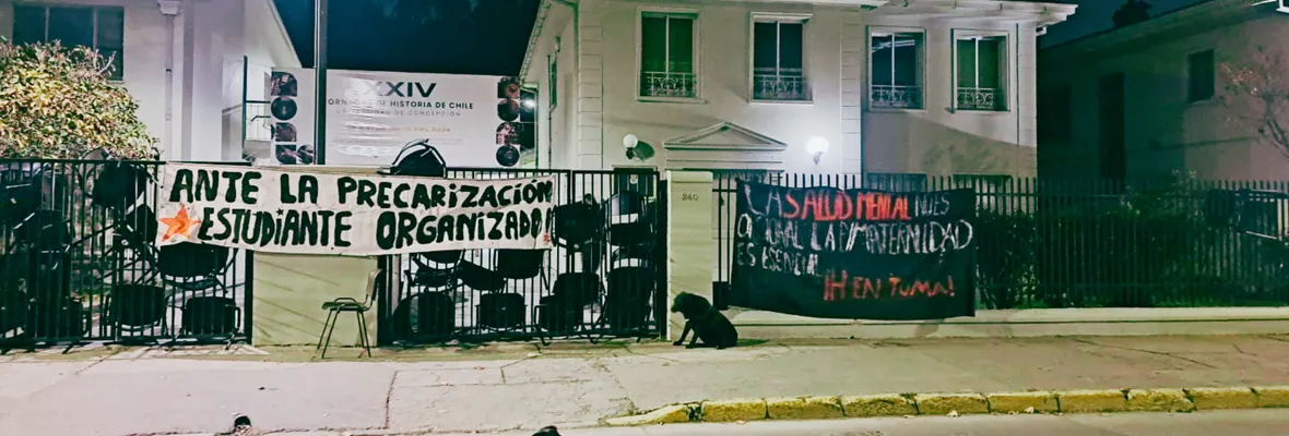 Estudiantes toman Departamento de Historia de la UdeC: Denuncian inoperancia y abandono de la Universidad