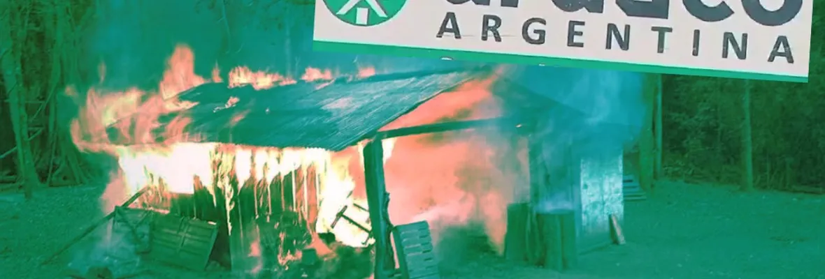Forestal Arauco: casas quemadas y detenidos deja violento desalojo en Argentina