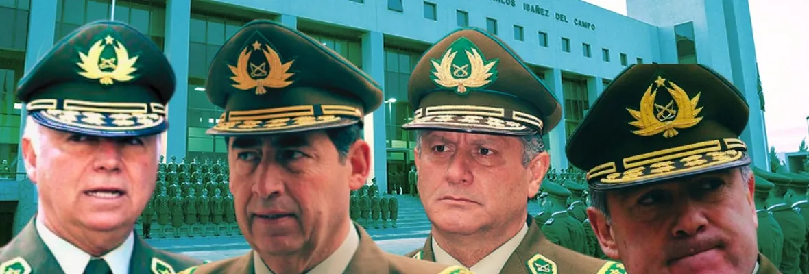 Gordon, González, Villalobos y Soto: Los ex generales directores de Carabineros que se niegan a transparentar su sueldo mientras ejercían el cargo