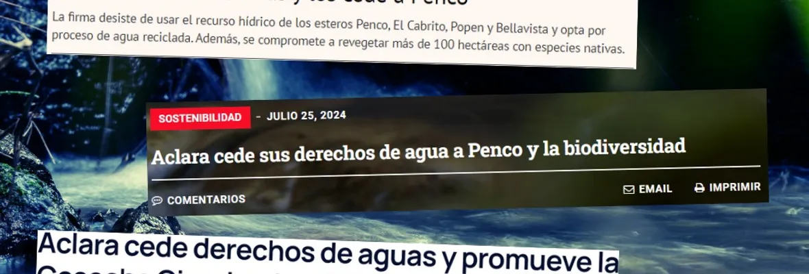 ¿Te cambio el titular?: minera de tierras raras en Penco no ha desistido de sus derechos de aguas