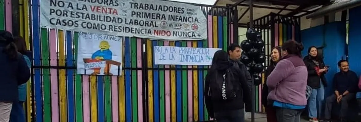 Trabajadores se tomaron el hogar de niños Cread Arrullo acusando precarización laboral ante externalización de servicios auxiliares