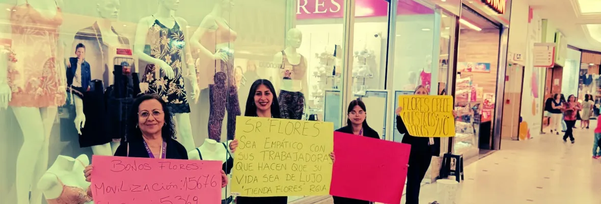 A dos semanas de iniciada su huelga: Trabajadoras de Flores acusan que empresa se niega a actualizar tabla de comisiones hace 12 años