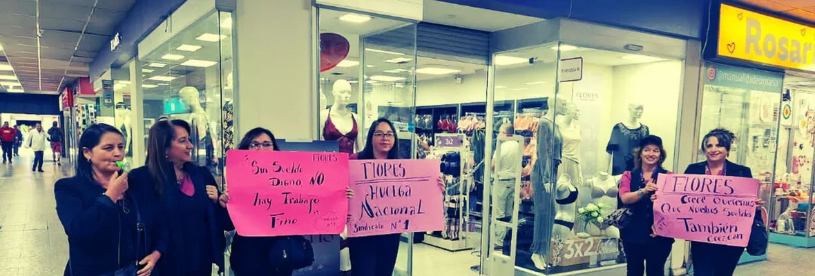 Huelga de trabajadoras en tiendas Flores: denuncian precarización y falta de respuesta en empresa que dice apoyar a las mujeres