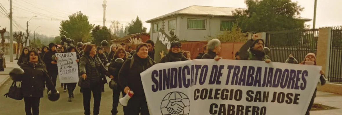 Colegio San José de Cabrero: Sindicato cumple 4 días de huelga exigiendo reajuste salarial y mejora de infraestructura del recinto