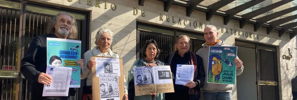 A 9 meses de la desaparición de Julia Chuñil: organizaciones presentan informe sobre retrocesos en derechos humanos y ambientales en Chile
