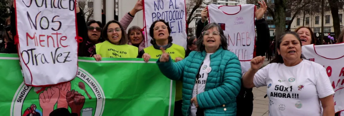 Manipuladoras de alimentos en Paro Nacional: "Cuando no se cumplen con las minutas es porque las empresas concesionarias no llegan"