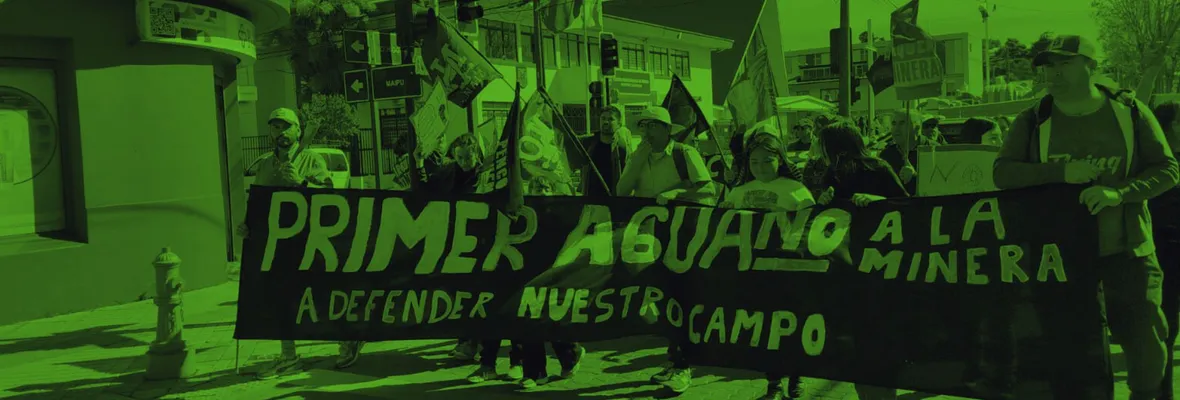 Penco marchó contra la minería de tierras raras