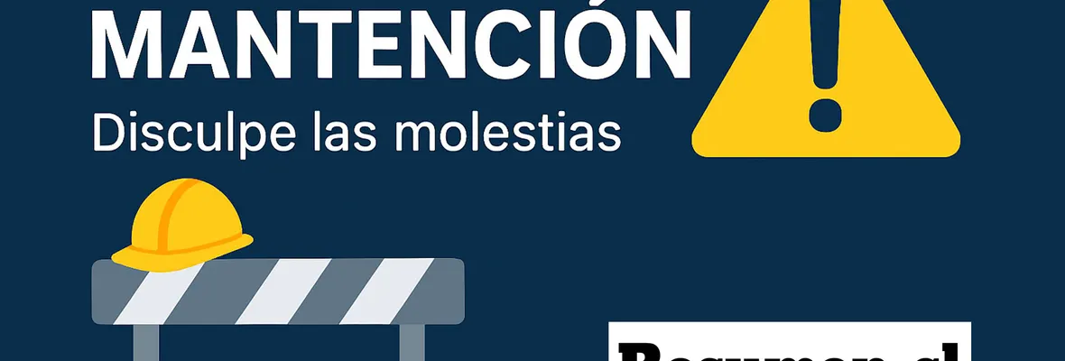 Nuestro sitio web está en mantención, disculpe las molestias