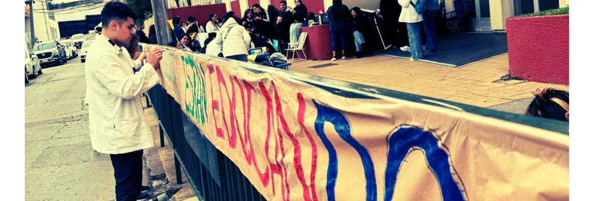 Huelga de Colegio Etchegoyen de Talcahuano, la primera durante la administración Kast en la zona