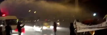 Comités protestan en Concepción para que se les entregue terreno para viviendas y son reprimidos por Carabineros