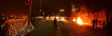 Barricadas en Lirquén en apoyo a presos del caso Cuyinpalihue