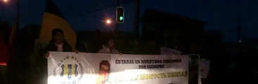 Vecinos cortan la ruta que une Penco y Concepción exigiendo una pasarela y justicia por estudiante atropellado