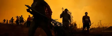 Reconocen a tomecino por su foto «Incendio forestal más grande en la historia de Chile»