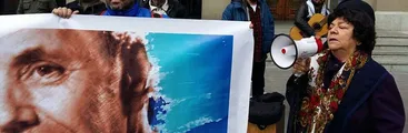 Protestan contra fallo de la Corte de Apelaciones que castiga a Mauricio Hernández Norambuena
