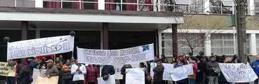 Trabajadores de la educación de la Cámara de la Producción y del Comercio de Concepción en Huelga