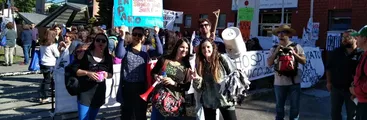 Negociaciones en punto muerto en Hospital Clínico del Sur a 11 días de movilización