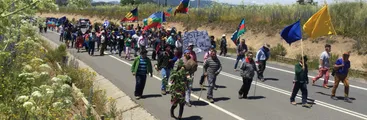 Pewenches marchan reivindicando su autonomía y anuncian recuperaciones territoriales