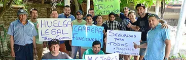 Trabajadores ferroviarios de Tren Central en huelga por mejores condiciones laborales