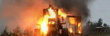 Queman maquinaria en fundo de Forestal Arauco en Lanco, Región de Los Ríos