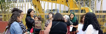 Concepción: organizaciones funan iglesia que destruyó mural de mujeres que denuncian la violencia política sexual en dictadura