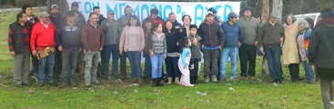 FOTOS | Ex pobladores del Fundo Enco se movilizan para lograr recuperación territorial