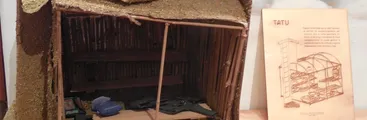 La maqueta del Tatú del Museo de Neltume