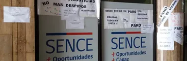 Funcionarias públicas del SENCE denuncias despidos injustificados y paralizan por 2 días