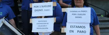 Trabajadoras/es del aseo de la Unab finalizan huelga tras 14 días de movilización