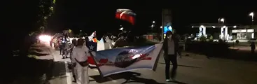Protesta nocturna en Nacimiento contra contaminación de celulosa Santa Fe de CMPC