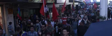 Manifestación en contra del golpismo en Venezuela se desarrolló en Concepción