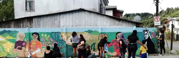 Los murales que legó “Ancestras del Futuro” en la región del Biobío