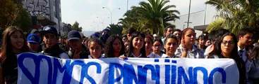 Estudiantes marchan en Concepción enfatizando en las malas condiciones de los recintos y el endeudamiento