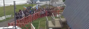 Las manifestaciones en Punta Arenas y Puerto Williams ante visita de reyes noruegos y comitiva salmonera a Chile