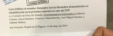 Organizaciones de O´Higgins demandan a senador García Huidobro inhabilitarse en votación TPP11