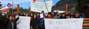 Pobladores/as del ex fundo Arquilhue en Los Ríos exigen apertura de ruta