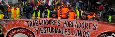 FOTOS| Docentes reciben el apoyo de trabajadoras/es portuarios en masiva marcha en Concepción