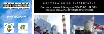 Convocan a encuentro ciudadano en Coronel para el cierre de las termoeléctricas a carbón