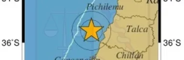 Fuerte sismo se registró fuera de la costa del Maule