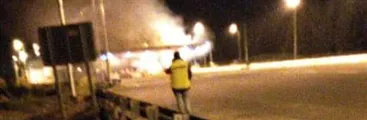 Desconocidos asaltaron y quemaron peaje de Pilpilco en Los Álamos