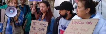 Exigen la libertad de encarceladas/os por participar en protestas, usando en su contra la medida de prisión preventiva