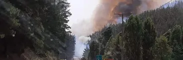 Incendios forestales afectan las comunas de Cabrero, Nacimiento y Santa Juana en la región del Biobío