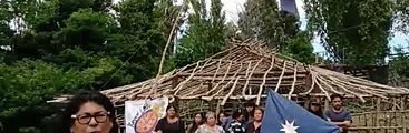 Organización mapuche acusa a la Municipalidad de Chiguayante por abandono de terreno donde emplazaron su ruka